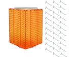 Azar 21" x 14" Pegboard 4-Sided Revolving Counter Display, Orange, Each (701414-ORG-4C32)
