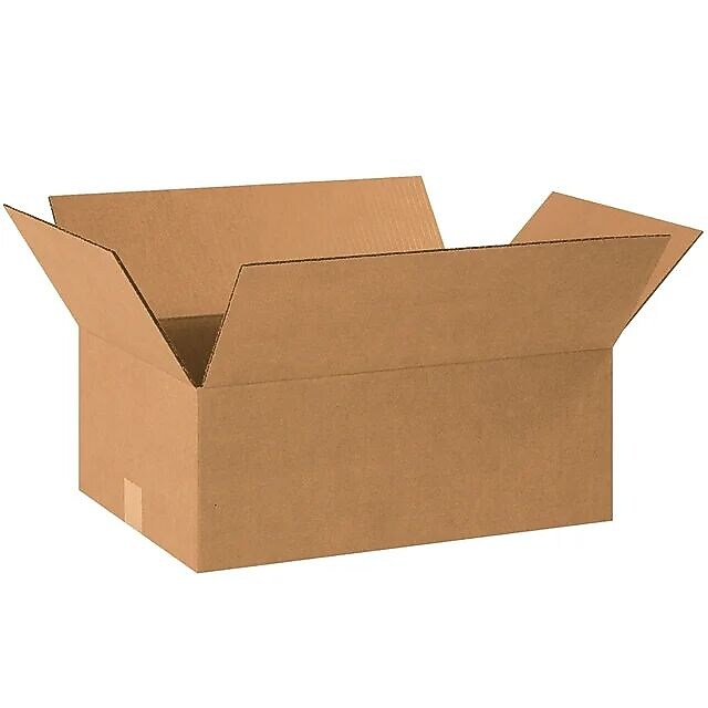 18" x 12" x 4" Shipping Boxes, 32 ECT, Brown, 25/Bundle  (BS181204)