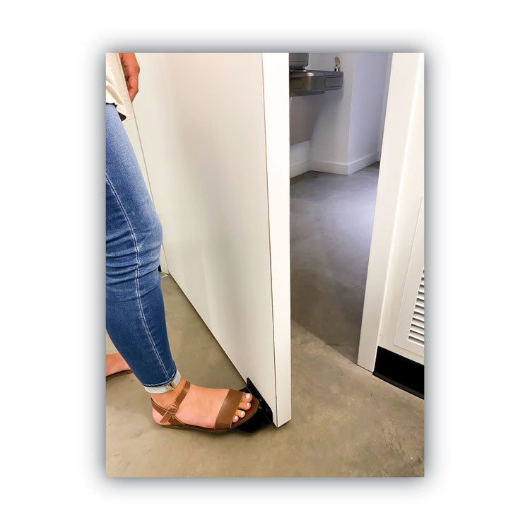 Hands-Free No-Touch Door Foot-Pull, 5 X 3.75 X 1.5, Black, 15/pack