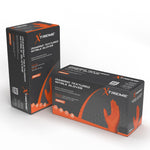 Ammex Xtreme Diamond Texture Orange Nitrile Powder Free 2X-Large Industrial Gloves