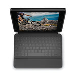 Rugged Folio Keyboard Case for iPad 7th/8th Gen, Gray