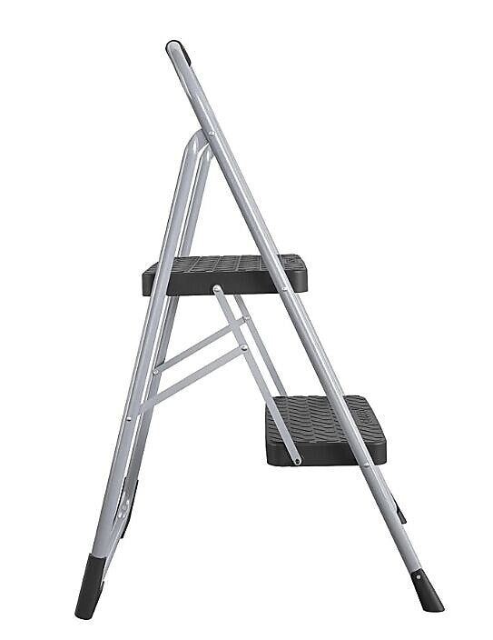 Cosco Two Step Big Step Folding Step Stool with Rubber Hand Grip (11308PBL1E)