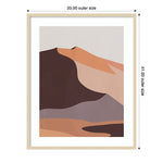 Amanti Art Desert Dunes II by Annie Warren Wood Framed Wall Art Print, 33" x 41" (A42676845869)