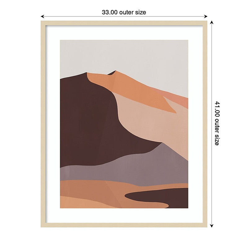 Amanti Art Desert Dunes II by Annie Warren Wood Framed Wall Art Print, 33" x 41" (A42676845869)