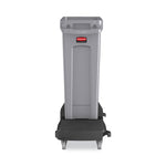 Slim Jim Resin Trainable Dolly, 120 lb Capacity, 23.86 x 14.71 x 8.36, Black