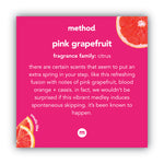Gel Hand Wash, Pink Grapefruit Scent, 12 oz, 6/Carton