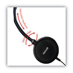 HP200 Headphone with Microphone, 6 ft Cord, Black