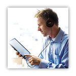 HP200 Headphone with Microphone, 6 ft Cord, Black