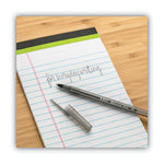 Round Stic Xtra Life Ballpoint Pen, Stick, Medium 1 mm, Black Ink, Translucent Black Barrel, Dozen