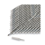 Round Stic Xtra Life Ballpoint Pen Xtra Value Pack, Stick, Medium 1 mm, Black Ink, Translucent Frost Barrel, 240/Carton