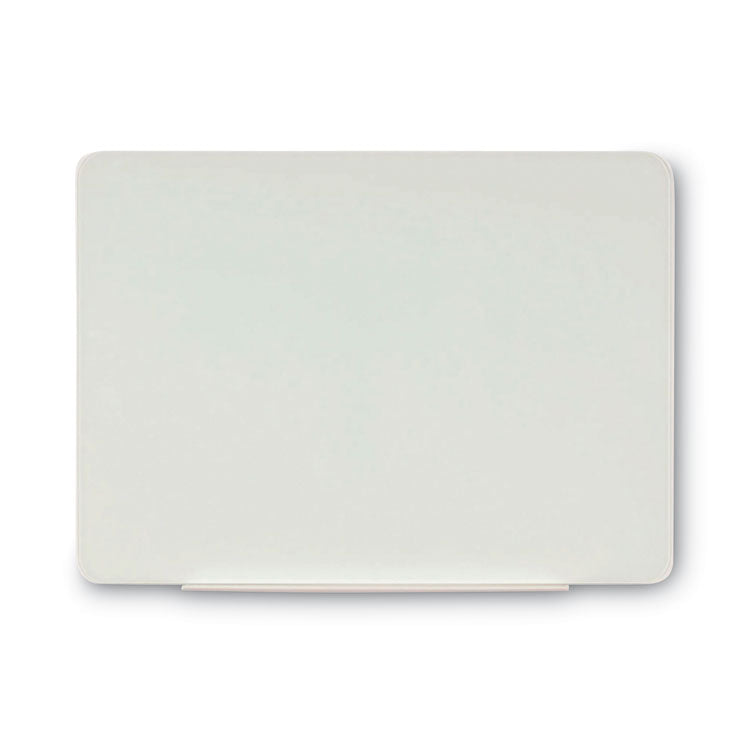 Magnetic Glass Dry Erase Board, 36" x 24", Opaque White Surface