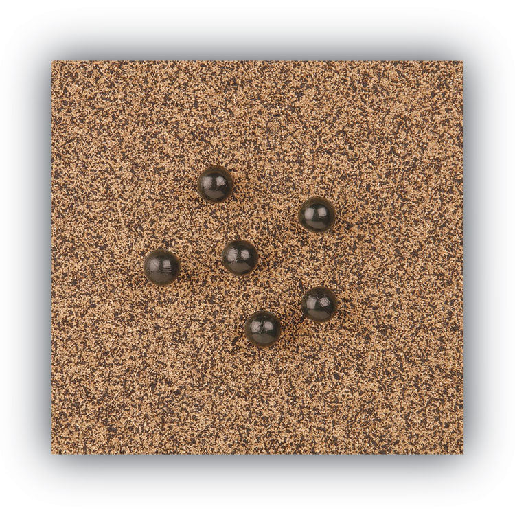 Tech Cork Board, 48" x 36", Tan Surface, Silver/Black Aluminum Frame