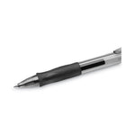 Gel-ocity Gel Pen Value Pack, Retractable, Medium 0.7 mm, Black Ink, Clear/Black Barrel, 24/Pack