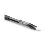 Gel-ocity Gel Pen Value Pack, Retractable, Medium 0.7 mm, Black Ink, Clear/Black Barrel, 24/Pack
