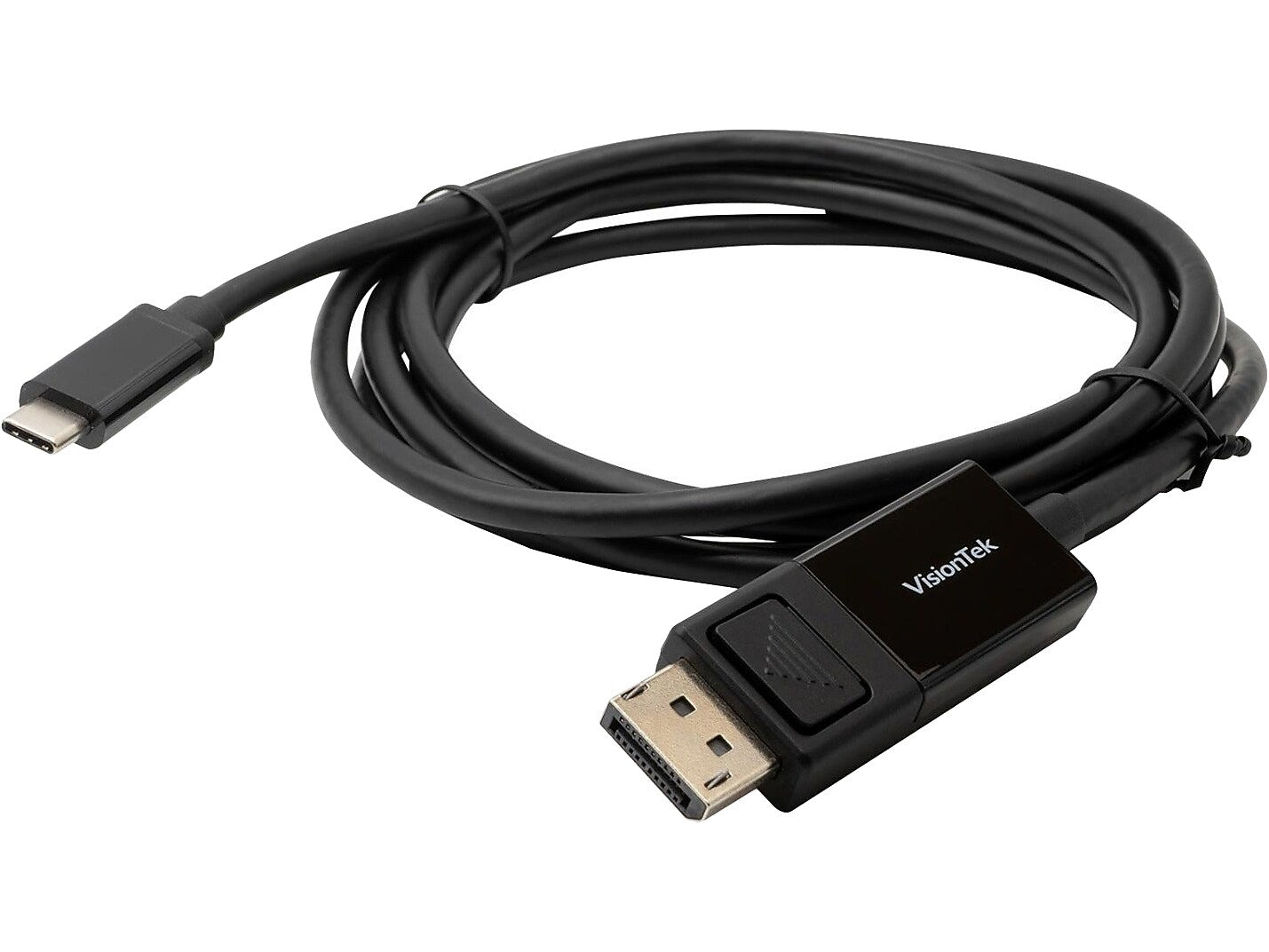 VisionTek USB-C to DisplayPort Video Cable, Male to Male, Black (901289)