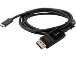 VisionTek USB-C to DisplayPort Video Cable, Male to Male, Black (901289)