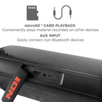 ION Uber Wireless Bluetooth Speaker with Speakerphone, Water Resistant, Black (UBERBOOMXUS)
