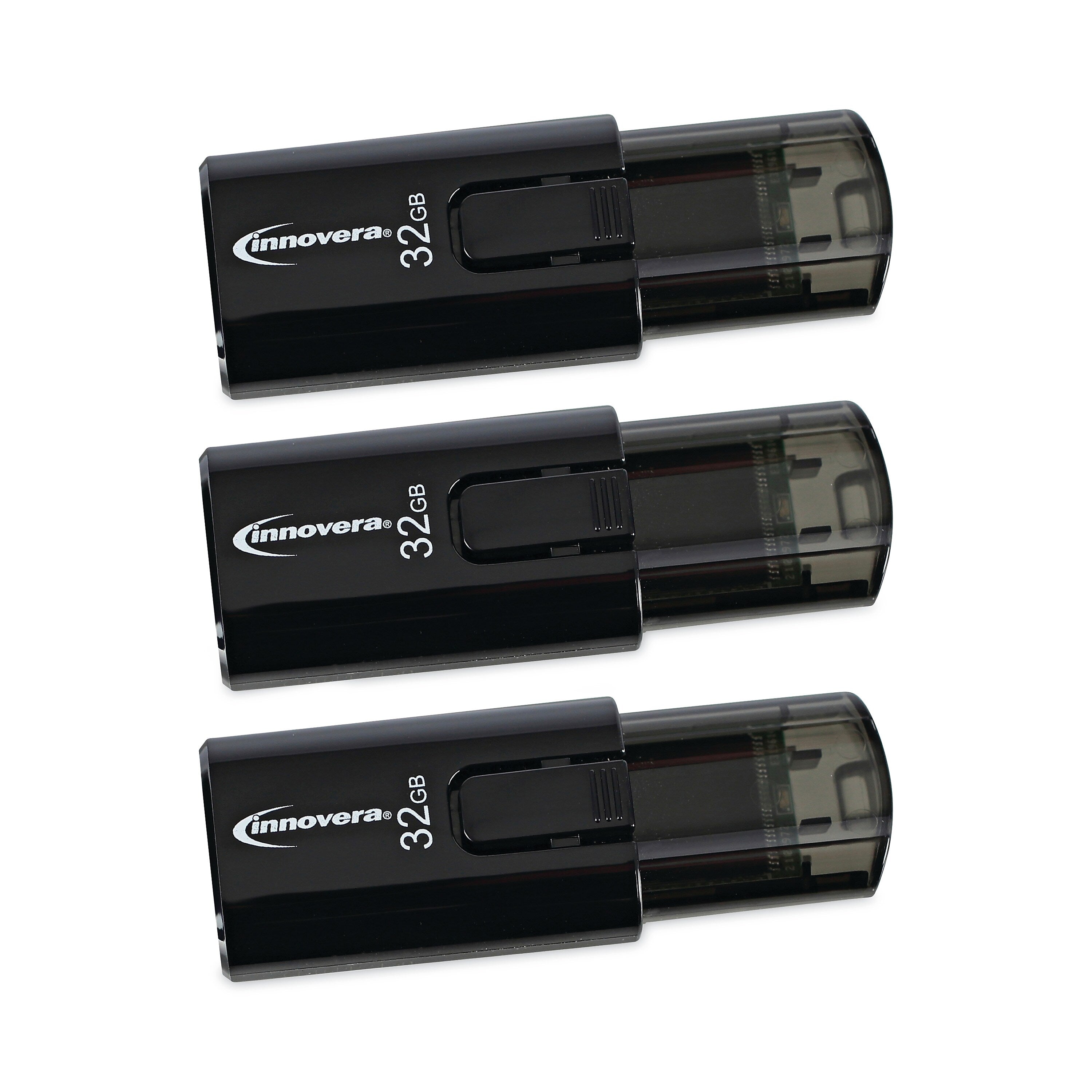 Innovera® USB 3.0 Flash Drive, 32 GB, 3/Pack