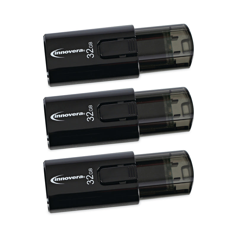 Innovera® USB 3.0 Flash Drive, 32 GB, 3/Pack