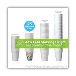 PerfecTouch Paper Hot Cups and  Lids Combo, 10 oz, Multicolor, 50 Cups/Lids/Pack