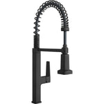 PROFLO Scovin 1.8 GPM Single Hole Pre-Rinse Pull Down Kitchen Faucet - Includes Escutcheon (PFXC5512MB)