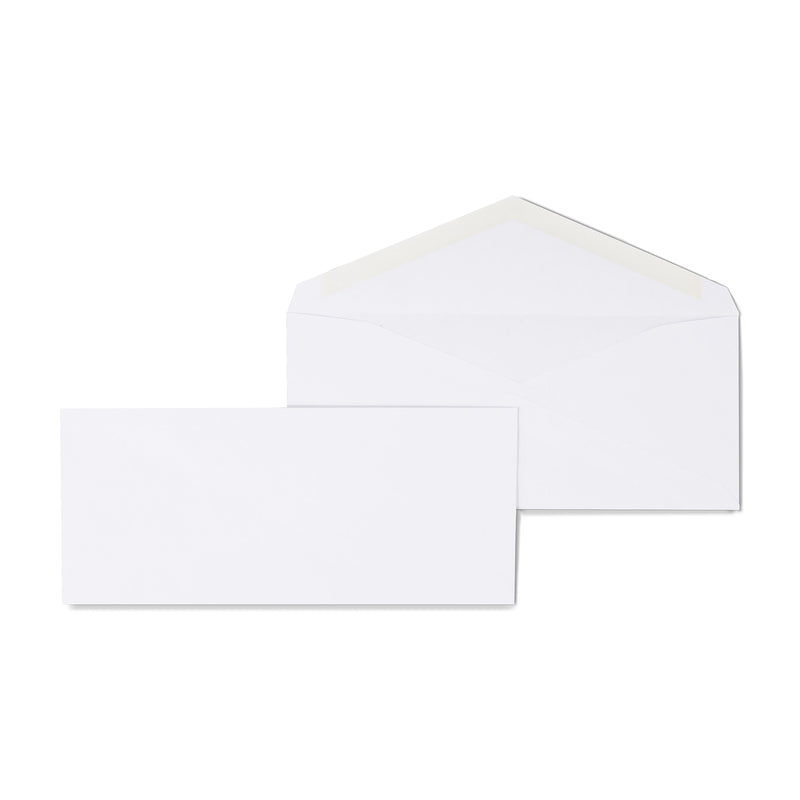 Staples Gummed #9 Business Envelopes, 3 7/8" x 8 7/8", White, 500/Box (247650/19255)