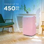 Commercial Cool 115-Volt 9,000 BTU (6,350 BTU DOE) Portable Air Conditioner with Remote, WiFi Enabled, Pink (CCP6JP)