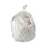 High-Density Can Liners, 33 gal, 13 mic, 33" x 39", Natural, Perforated Roll, 25 Bags/Roll, 10 Rolls/Carton
