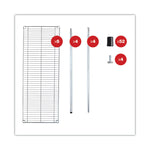 Nsf Certified 6-Shelf Wire Shelving Kit, 48w X 18d X 72h, Silver