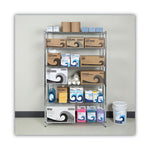 Nsf Certified 6-Shelf Wire Shelving Kit, 48w X 18d X 72h, Silver