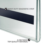 Azar Sign Holder, 11" x 14", Vertical, Wall Mounted, Clear, Acrylic, 10/Pack (129946)