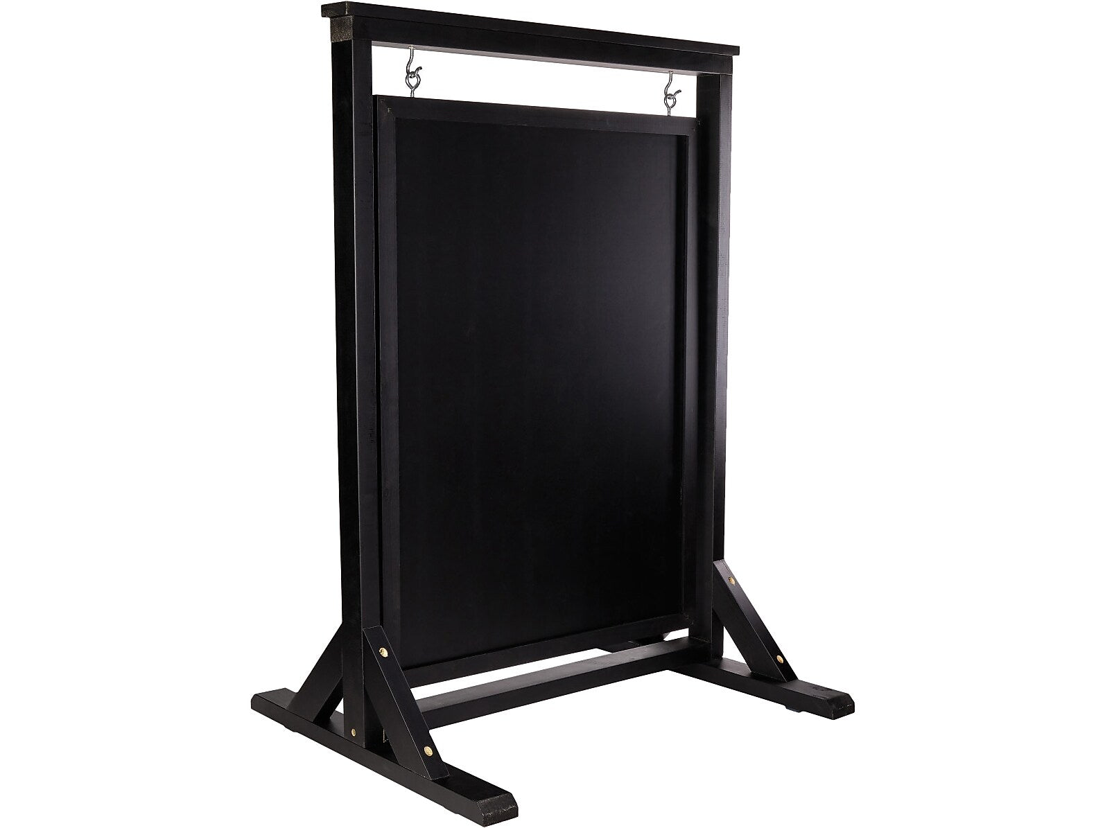 Excello Global Products Indoor/Outdoor Swinging Sidewalk Sign, 21" x 30", Black (EGP-HD-0090A-OS)