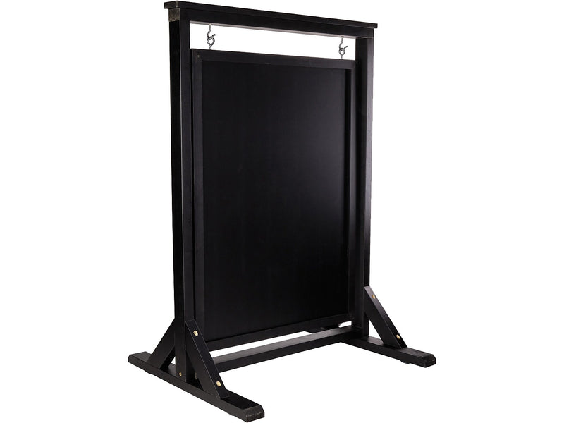 Excello Global Products Indoor/Outdoor Swinging Sidewalk Sign, 21" x 30", Black (EGP-HD-0090A-OS)