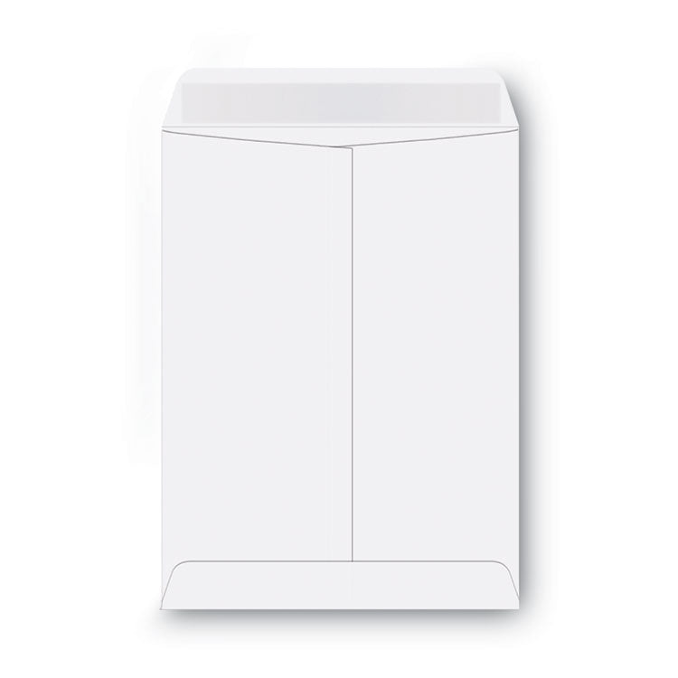 Catalog Envelope, 28 lb Bond Weight Paper, #10 1/2, Square Flap, Gummed Closure, 9 x 12, White, 100/Box