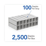 Light Touch Heavy-Duty Staples, 0.63" Leg, 0.5" Crown, Steel, 2,500/box
