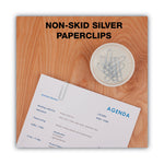 Paper Clips, Jumbo, Nonskid, Silver, 100 Clips/Box, 10 Boxes/Pack