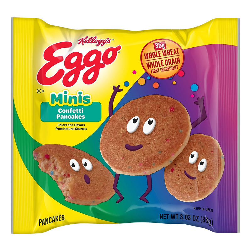 Eggo Bites Mini Confetti Pancakes, 3.03 oz., 72/Pack (220-02467)