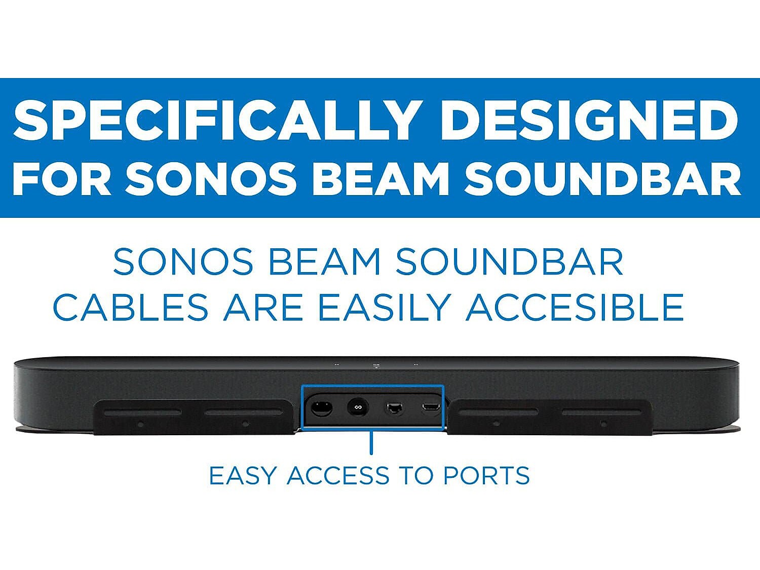 Mount-It! Sonos Beam Wall Mounting Shelf, 11 lbs. (MI-SB45)