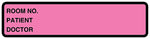 Fl Pink Binder Label, 5-3/8" x 1-3/8"