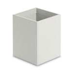 Four-Piece Desk Organization Kit, Magazine Holder/Paper Tray/Pencil Cup/Storage Bin, Chipboard, Gray