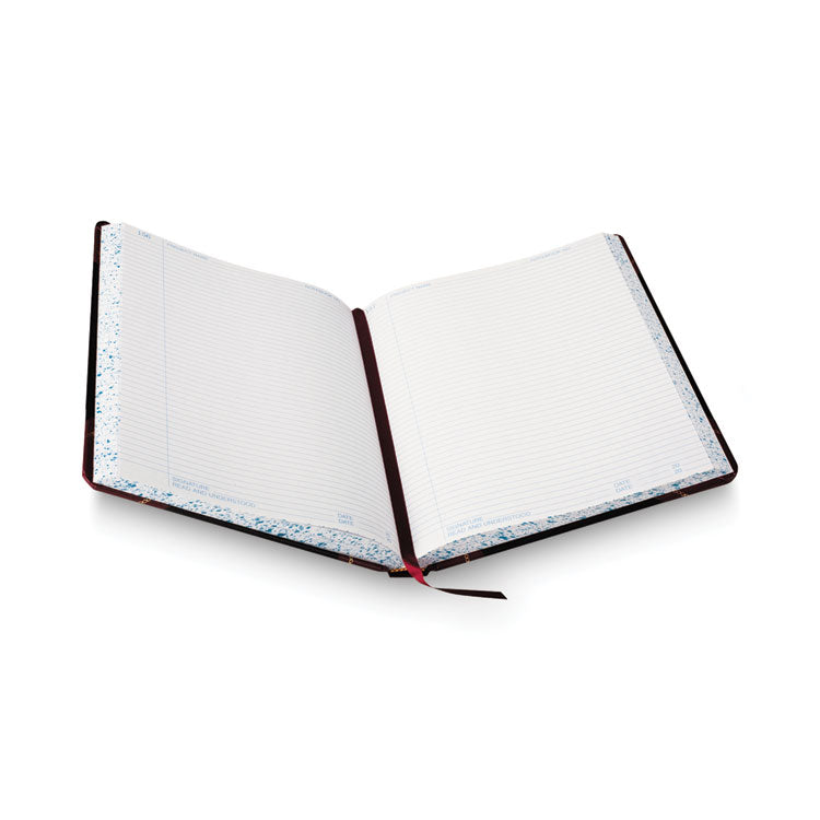 Laboratory Notebook, Data/Lab-Record Format, Black/Red Cover, (150) 10.38 x 8.13 Sheets