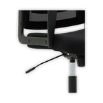 Mesh Mid-Back Chair, Supports Up To 225 Lb, 17" To 21.5" Seat Height, Black