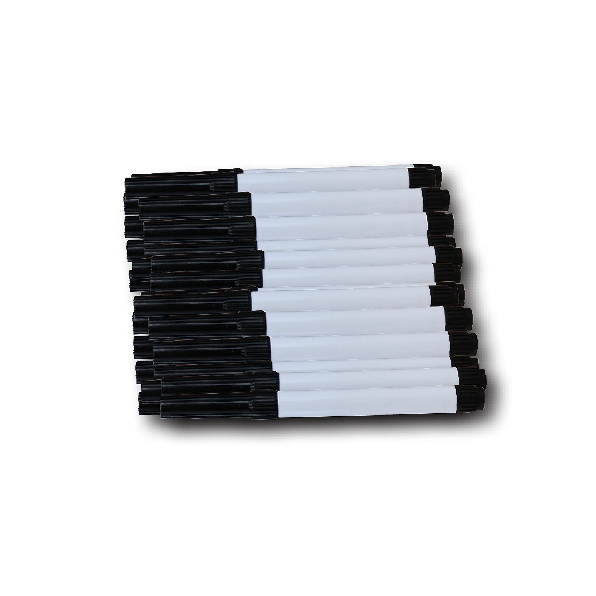 Flipside Dry-Erase Marker, Fine Point, Black, 24/Carton (32008)