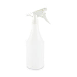 Embossed Plastic Spray Bottle, 24 oz, Clear, 24/Carton
