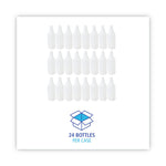 Embossed Plastic Spray Bottle, 32 oz, Clear, 24/Carton