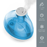 Pure Enrichment Ultrasonic Cool Mist Tabletop Humidifier, 0.45-Gallon, White (PEHUMIDIF-RT)