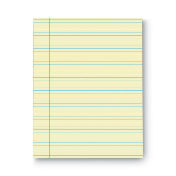 Glue Top Pads, Narrow Rule, 50 Canary-Yellow 8.5 X 11 Sheets, Dozen