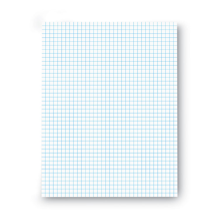 Quadrille-Rule Glue Top Pads, Quadrille Rule (4 Sq/in), 50 White 8.5 X 11 Sheets, Dozen