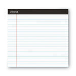 Premium Ruled Writing Pads With Heavy-Duty Back, Wide/legal Rule, Black Headband, 50 White 8.5 X 11 Sheets, 12/pack