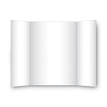 Two Cool Tri-Fold Poster Board, 36 X 48, Black/white, 6/carton